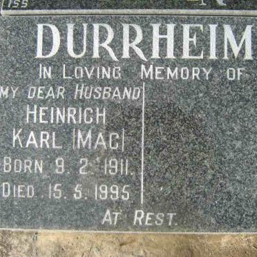 DURRHEIM Heinrich Karl 1911-1995