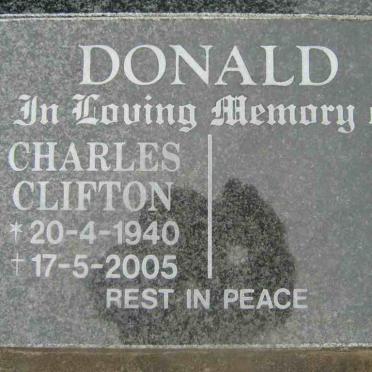 DONALD Charles Clifton 1940-2005