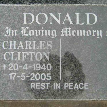 DONALD Charles Clifton 1940-2005