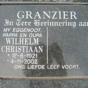 GRANZIER Wilhelm Christiaan 1921-2002