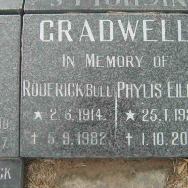 GRADWELL Roderick 1914-1982 &amp; Phylis Eileen 1920-2001