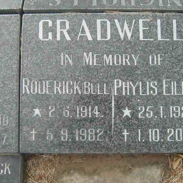 GRADWELL Roderick 1914-1982 &amp; Phylis Eileen 1920-2001