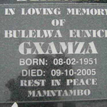 GXAMZA Bulelwa Eunice 1951-2005