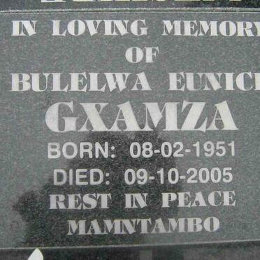 GXAMZA Bulelwa Eunice 1951-2005