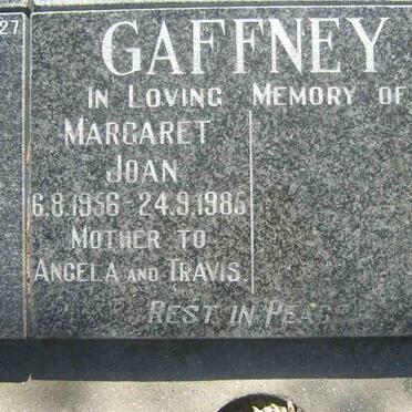 GAFFNEY Margaret Joan 1956-1986