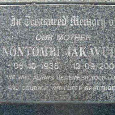 JAKAVULA Nontombi 1938-2000