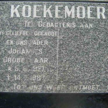 KOEKEMOER Johannes 1927-1987