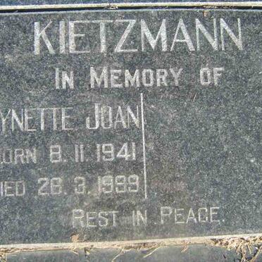 KIETZMANN Lynette Joan 1941-1999