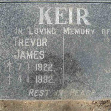 KEIR Trevor James 1922-1992
