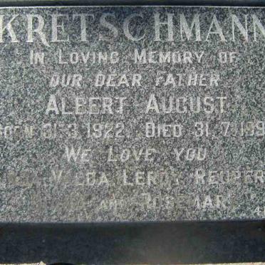 KRETSCHMANN Albert August 1922-1991