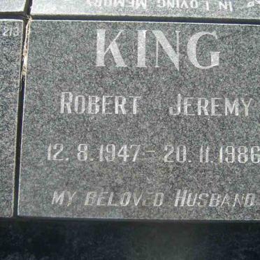 KING Robert Jeremy 1947-1986