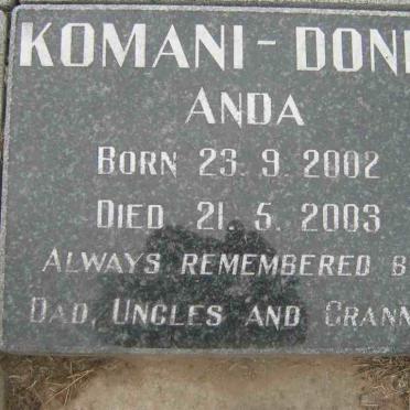 KOMANI-DONDI Anda 2002-2003