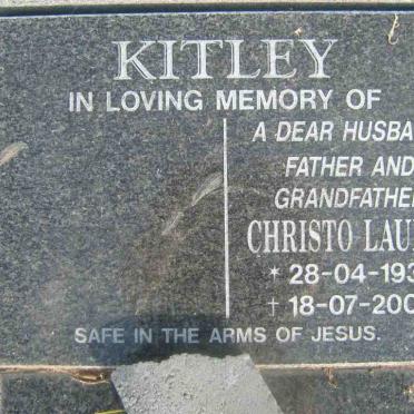 KITLEY Christo Laurie 1937-2000
