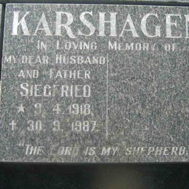 KARSHAGEN Siegfried 1918-1987