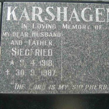 KARSHAGEN Siegfried 1918-1987