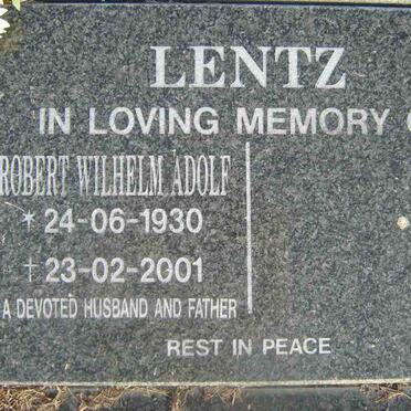 LENTZ Robert Wilhelm Adolf 1930-2001