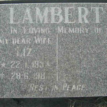 LAMBERT Liz 1934-1986