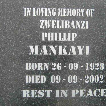 MANKAYI Zwelibanzi Phillip 1928-2002