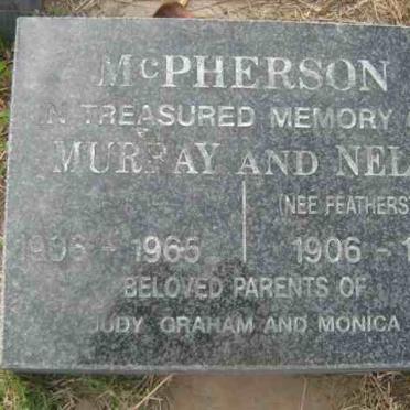 McPHERSON Murray 1906-1965 &amp; Nell FEATHERSTONE 1906-1998