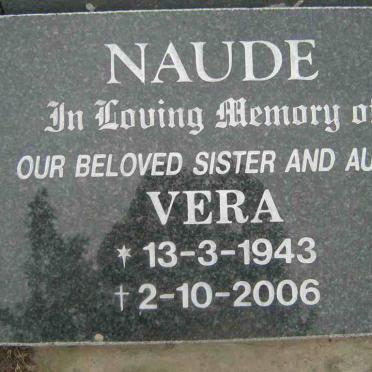 NAUDE Vera 1943-2006