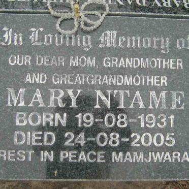 NTAME Mary 1931-2005
