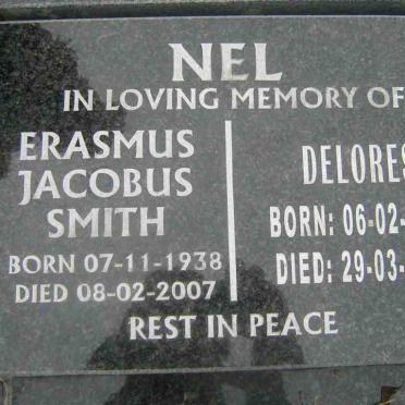 NEL Erasmus Jacobus Smith 1938-2007 &amp; Delores 1945-2008