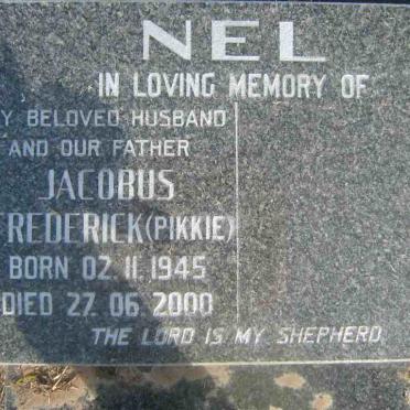 NEL Jacobus Frederick  1945-2000