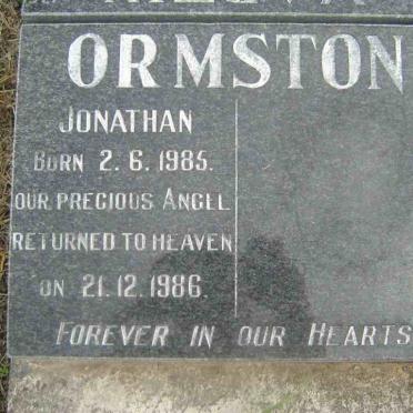 ORMSTON Jonathan 1985-1986