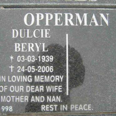 OPPERMAN Dulcie Beryl 1939-2006