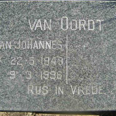 OORDT Jan Johannes, van 1949-1996