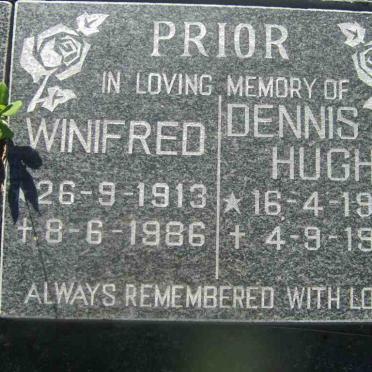 PRIOR Dennis Hugh 1909-1992 &amp; Winifred 1913-1986