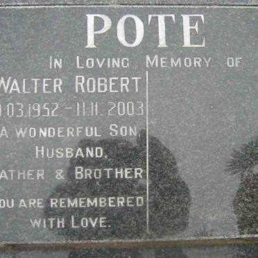 POTE Walter Robert 1952-2003