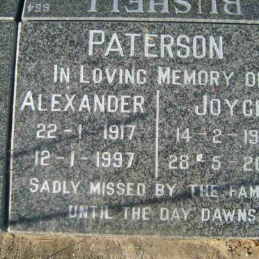 PATERSON Alexander 1917-1997 &amp; Joyce 1924-2003
