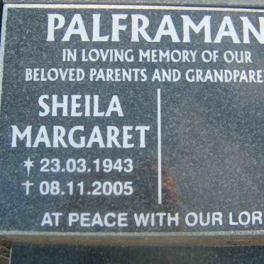 PALFRAMAN Sheila Margaret 1943-2005