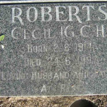ROBERTS Cecil (G.C.H.) 1914-1997