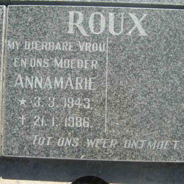 ROUX Annamarie 1943-1986