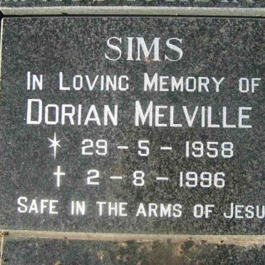 SIMS Dorian Melville 1958-1996