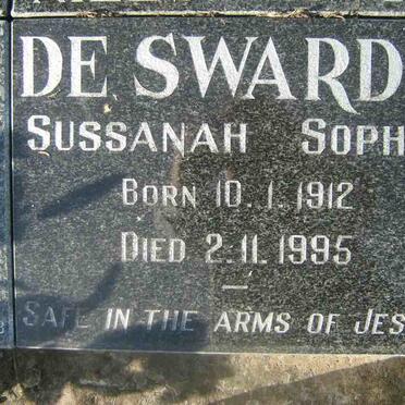 SWARDT Sussanah Sophia, de 1912-1995