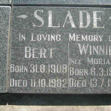 SLADE Bert 1908-1982 &amp; Winnie MORIARTY 1909-1990