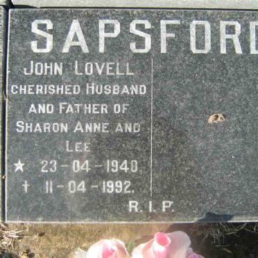 SAPSFORD John Lovell 1948-1992