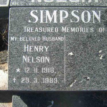 SIMPSON Henry Nelson 1918-1989