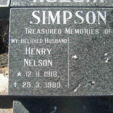 SIMPSON Henry Nelson 1918-1989