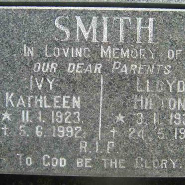 SMITH Lloyd Hilton 1930-1993 &amp; Ivy Kathleen 1923-1992