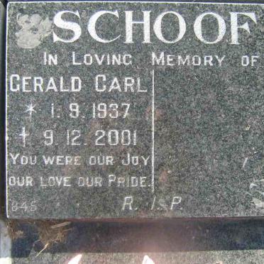 SCHOOF Gerald Carl 1937-2001