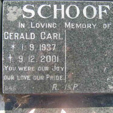 SCHOOF Gerald Carl 1937-2001