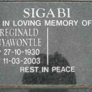 SIGABI Reginald Nyawontle 1930-2003