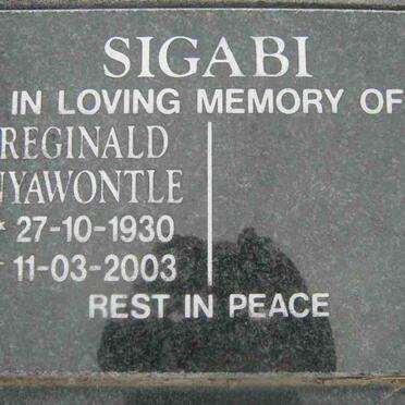 SIGABI Reginald Nyawontle 1930-2003