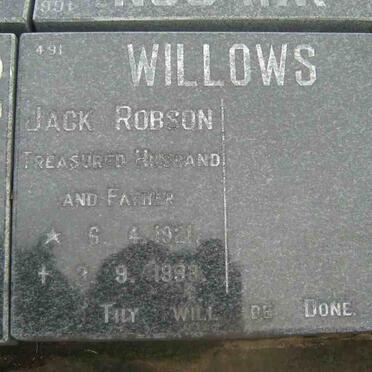 WILLOWS Jack Robson 1921-1993