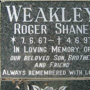 WEAKLEY Roger Shane 1967-1997