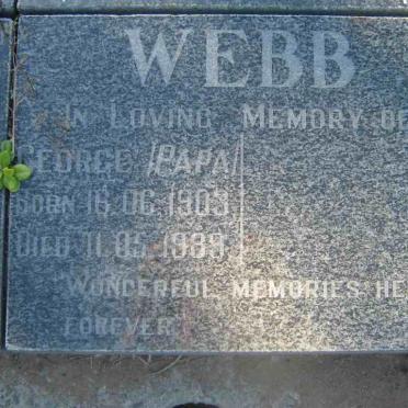 WEBB George 1903-1989